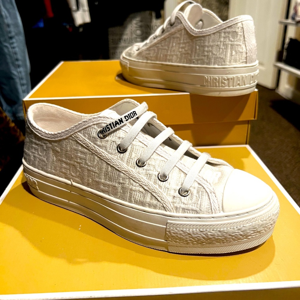Dior Platform Sneakers. Lightly used. Size 6.5
